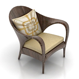 3D Armchair preview