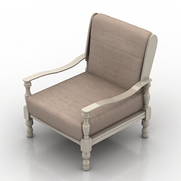 3D Armchair preview