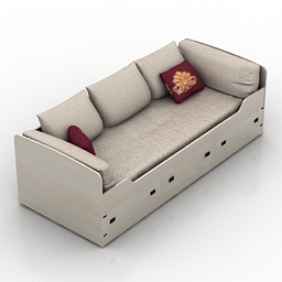 sofa bed 3D Model Preview #5c3a9700