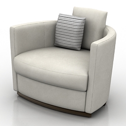 3D Armchair preview
