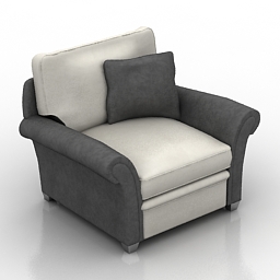 3D Armchair preview
