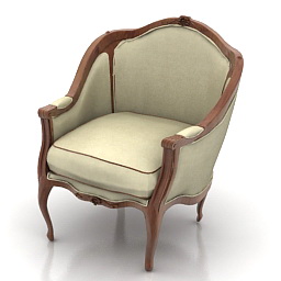 3D Armchair preview