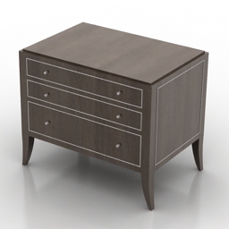 bedside table 3D Model Preview #b95f47b0