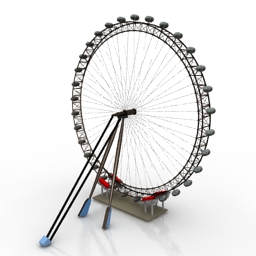 ferris wheel fima 3D Model Preview #33b26753