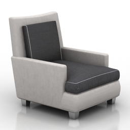 3D Armchair preview