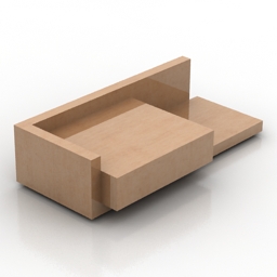 3D Bedside table preview