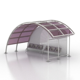 bus stop 3D Model Preview #eaa38198