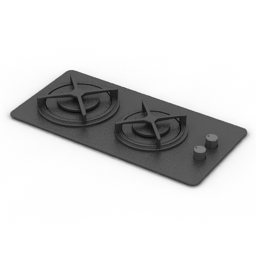 gas stove 3D Model Preview #b4d9b1b1