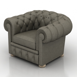 3D Armchair preview