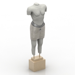3D Statue preview