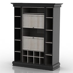 bookcase s 3D Model Preview #47a67495