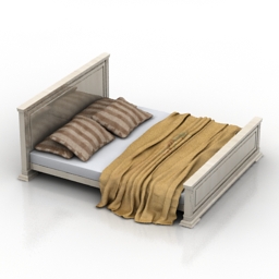 bed 2 3D Model Preview #266aa3af