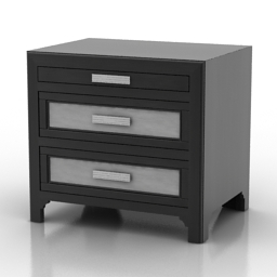 3D Bedside table preview