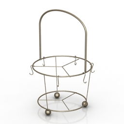 rack for cups 3D Model Preview #591949e5