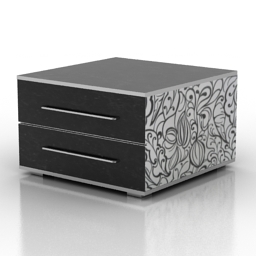 bedside table 3D Model Preview #e5573a11