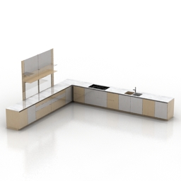 "Poliform Furniture Kitchens TWELVE 3D-351 FANGO BRUNO OAK" - Interior Collection preview