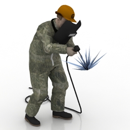 worker welder 3D Model Preview #8aff46d7