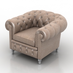 3D Armchair preview