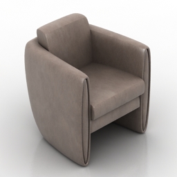 3D Armchair preview