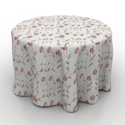 "3D 015 Table Armchairs Tableware" - Interior Collection preview