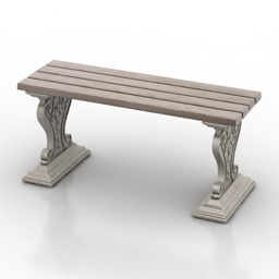 bench 3D Model Preview #06381798