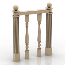 baluster 3D Model Preview #dd5dd643