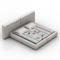 bed bonaldo fluff 3D Model Preview #898c9e13