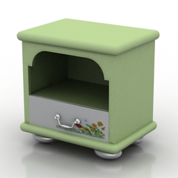 3D Bedside table preview