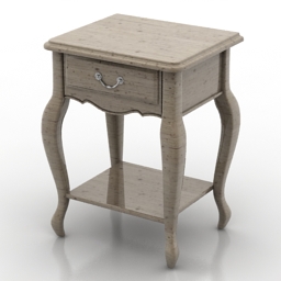 bedside table 3D Model Preview #a2e63475