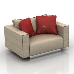 3D Armchair preview