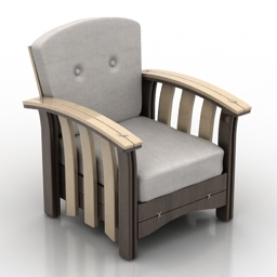 3D Armchair preview