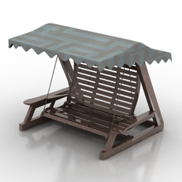 bench 3D Model Preview #4ce5935d