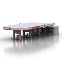gas station 3D Model Preview #a4fc2561