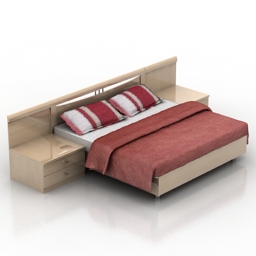 bed 3D Model Preview #e1a5ad18