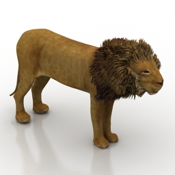3D Lion preview