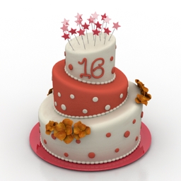 3D Cake preview