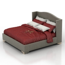 bed stanley furniture elliots wing man 3D Model Preview #8360539d