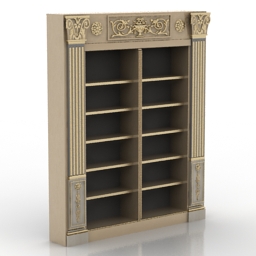 bookcase 3D Model Preview #f4c8c9b6