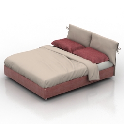 bed flou it nathalie 3D Model Preview #f64128c0