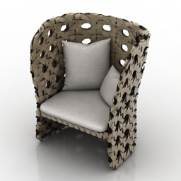 3D Armchair preview