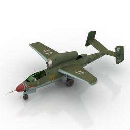 airplane he162 3D Model Preview #4db2412f