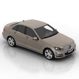 car mercedes c classe 2012 3D Model Preview #de999022