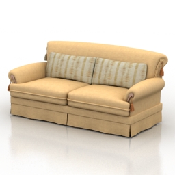 sofa etro azeta salotti 3D Model Preview #07db3831