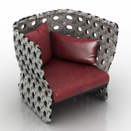 3D Armchair preview