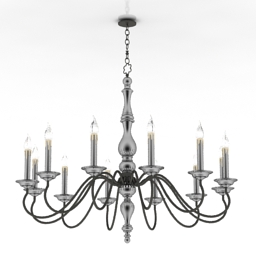 luster currey&company leclaire 3D Model Preview #77425af5