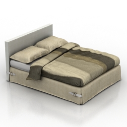 "Flou.it 3d beds models collection Bed wear" - Interior Collection preview