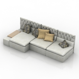 sofa frigerio poltrone e 3D Model Preview #e6afaa7b