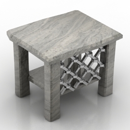 bedside table 3D Model Preview #1399d1b3
