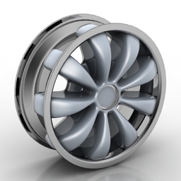 3D Car rim preview