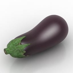3D Eggplant preview